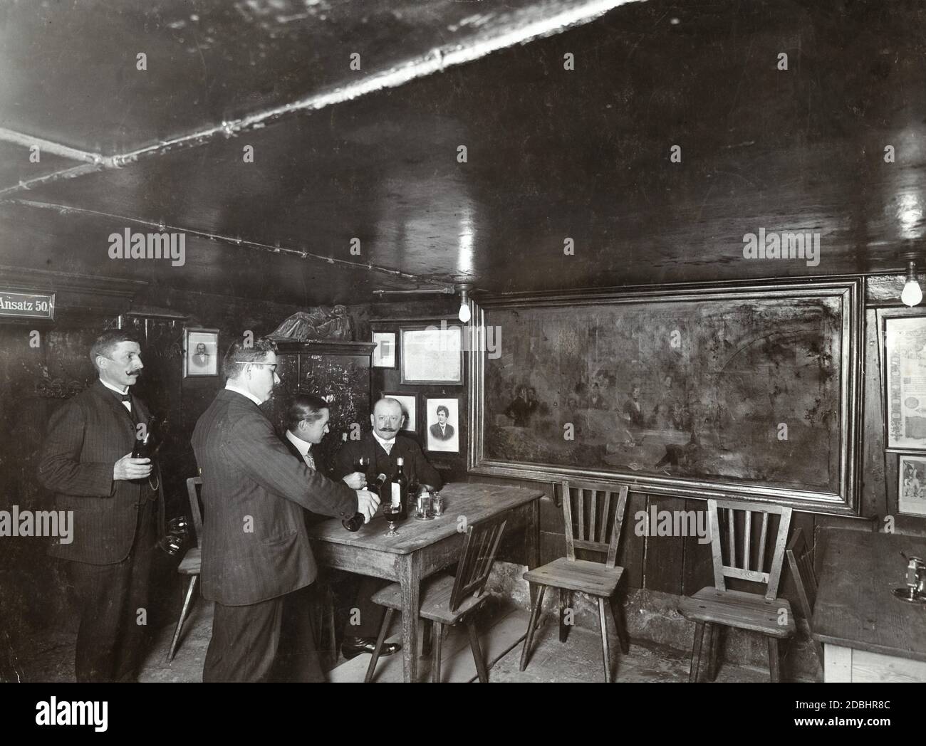 The wellknown and popular wine cellar Lutter und Wegner was located at