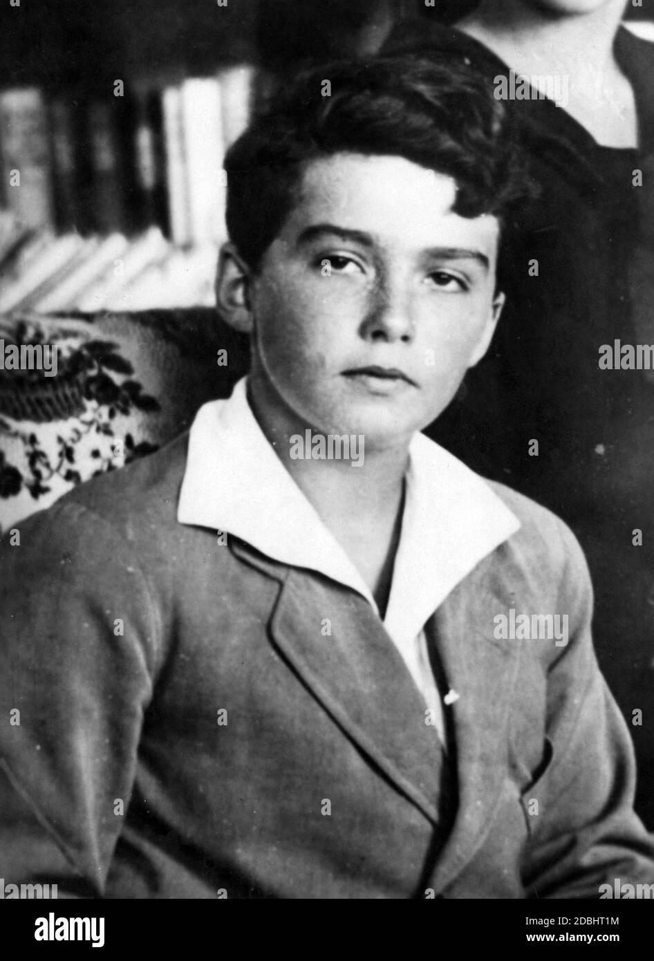 Otto von Habsburg as a teenager. Stock Photo