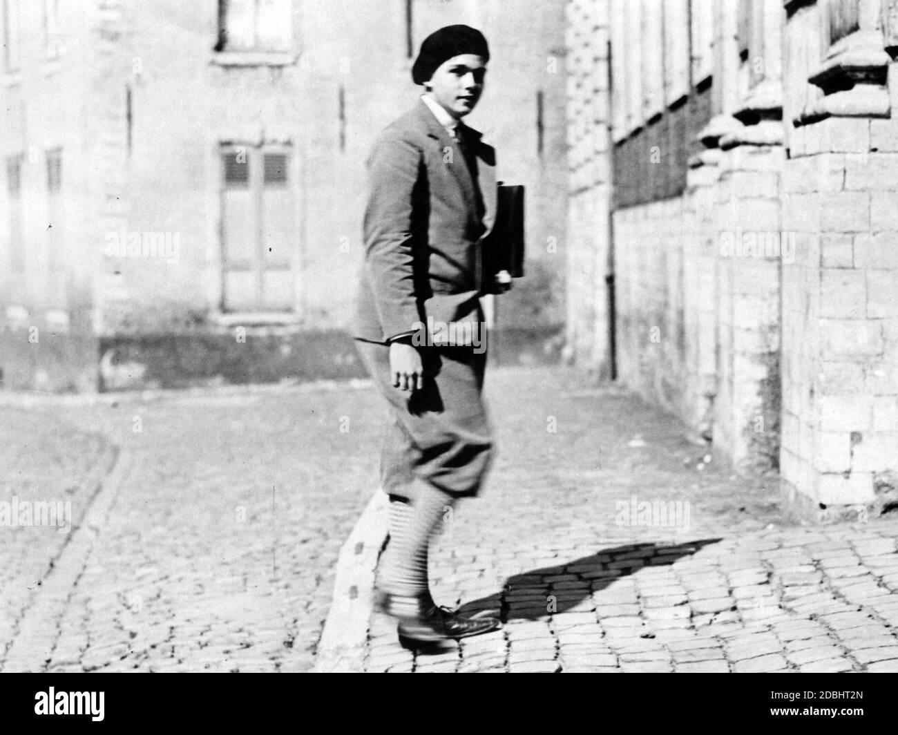 Otto von Habsburg as a student. Stock Photo