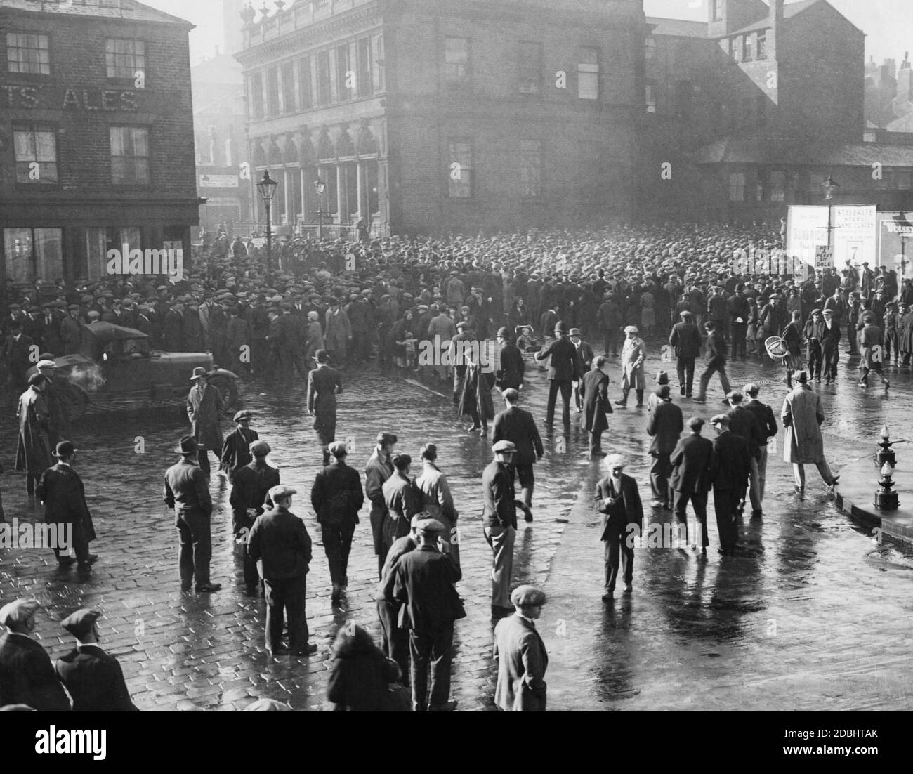 Demonstration of unemployed people in Sheffield. Stock Photo