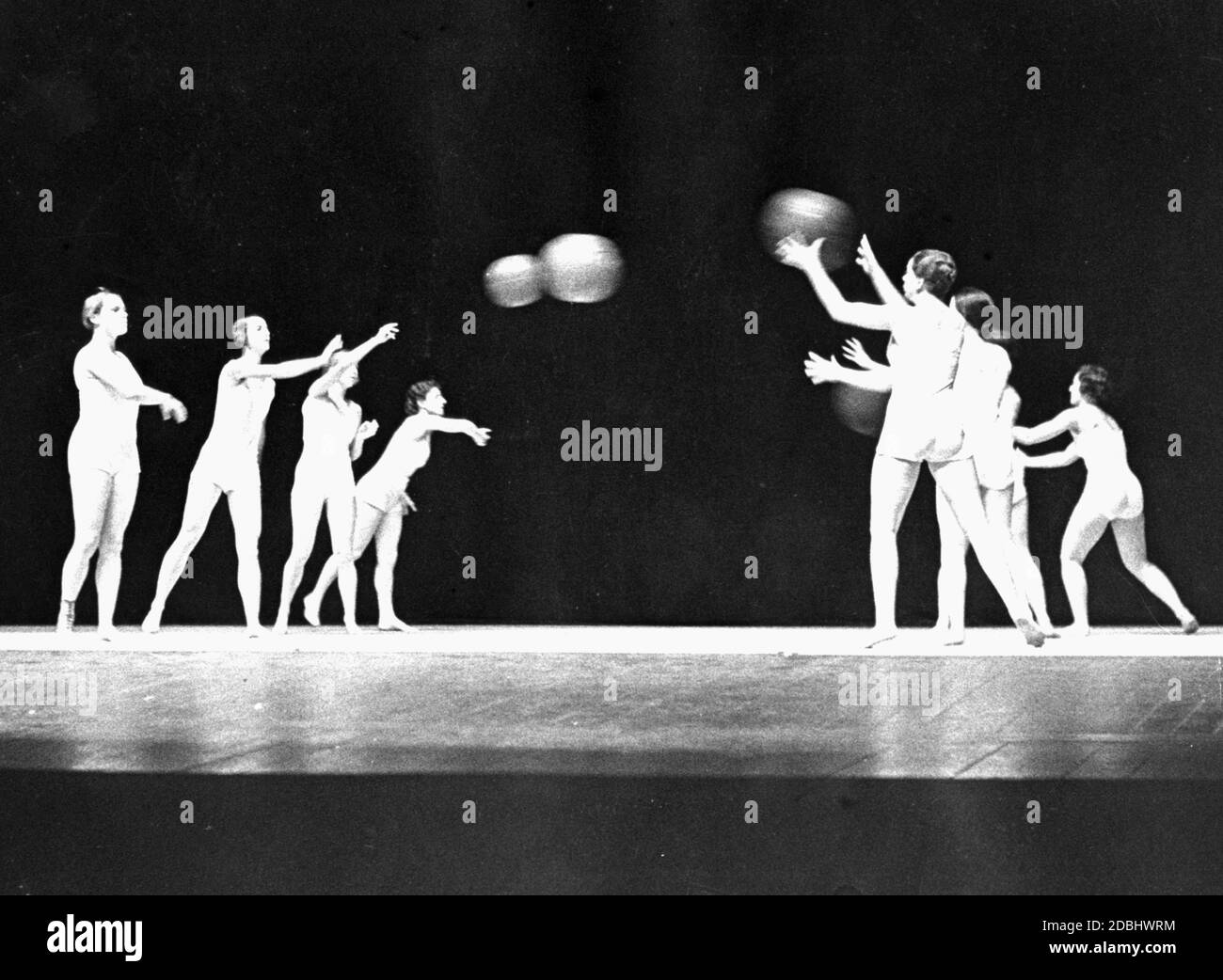 Promotional event for the German Gymnastics in the Deutsche Oper in Berlin. Stock Photo