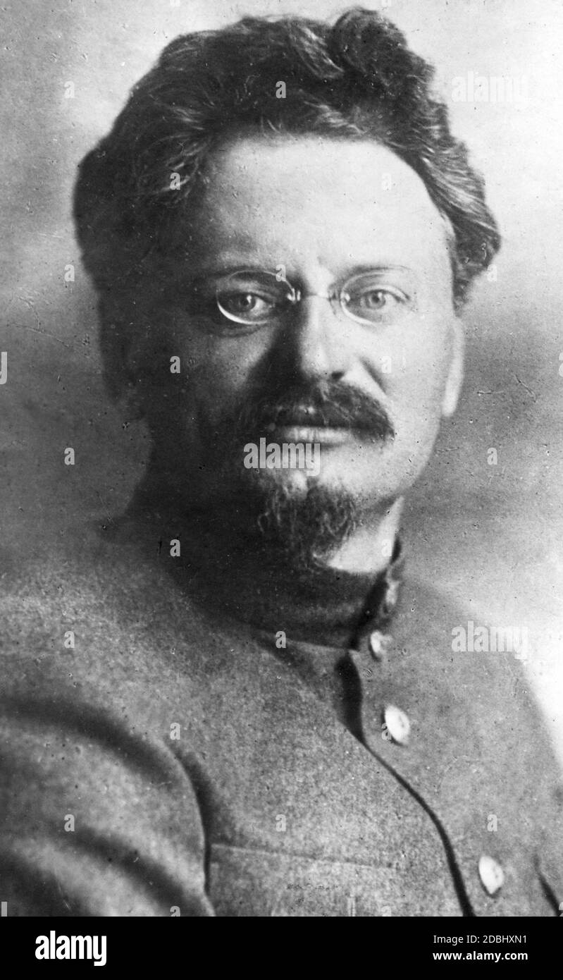 Leon Trotsky, professional revolutionary and founder of the Red Army. (undated photo) Stock Photo