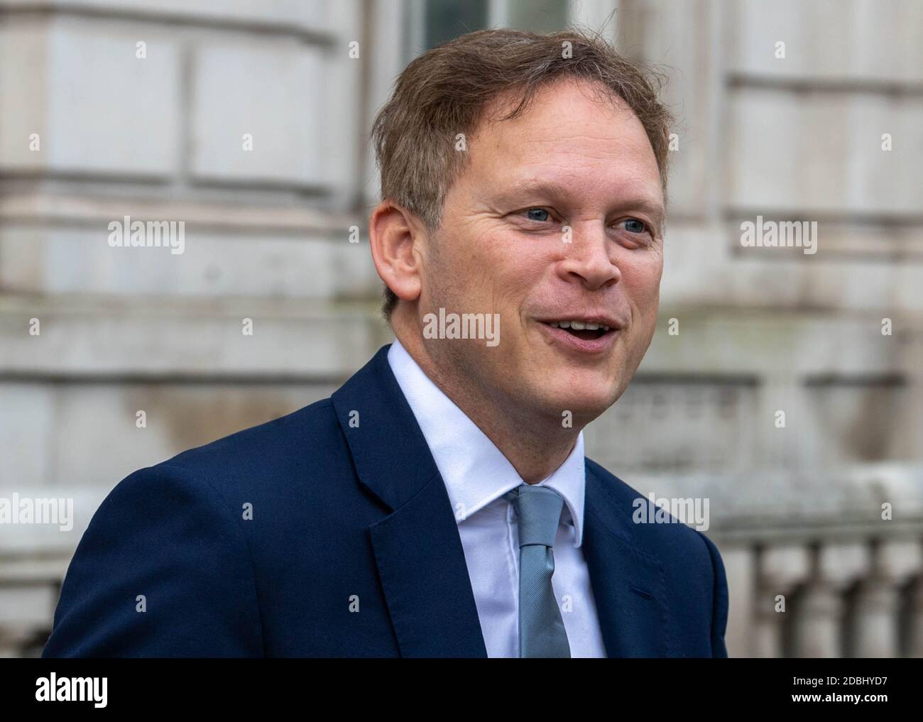 London, UK. 17th Nov, 2020. Grant Shapps Secretary of State for Transport since 2019 leaves the Cabinet Office in Whitehall. Shapps also has Cabinet responsibility for the Northern Powerhouse. A member of the Conservative Party, he has been the Member of Parliament (MP) for Welwyn Hatfield since the 2005 general election. Credit: Ian Davidson/Alamy Live News Stock Photo