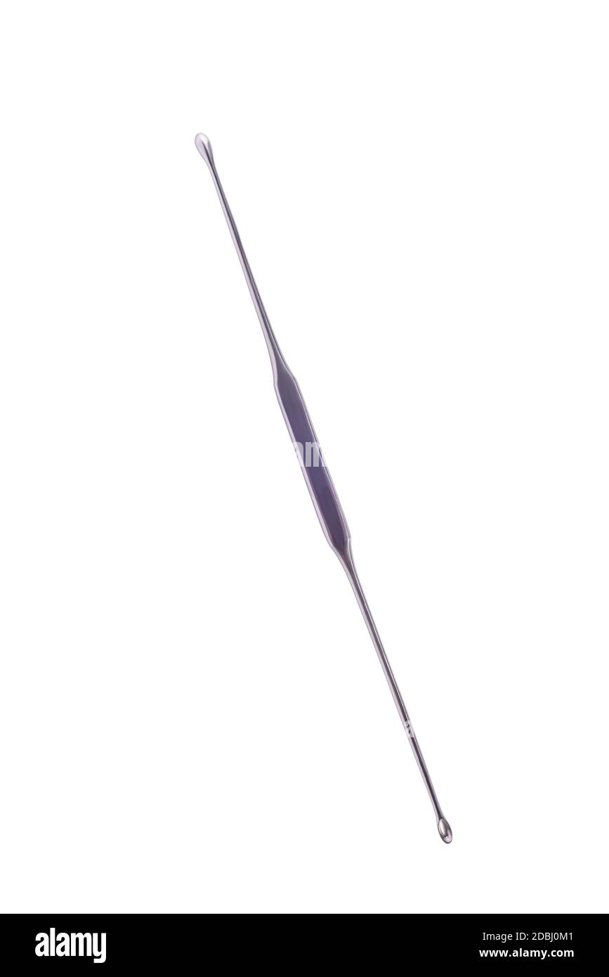 surgical bone spoon, medical instrument isolate on white background