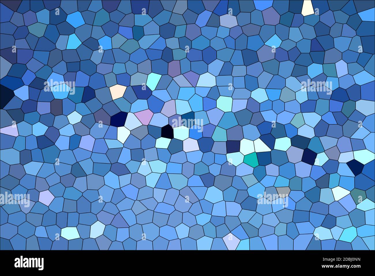 Abstract Blue Shades Modern Mosaic Tiles Material Texture Background