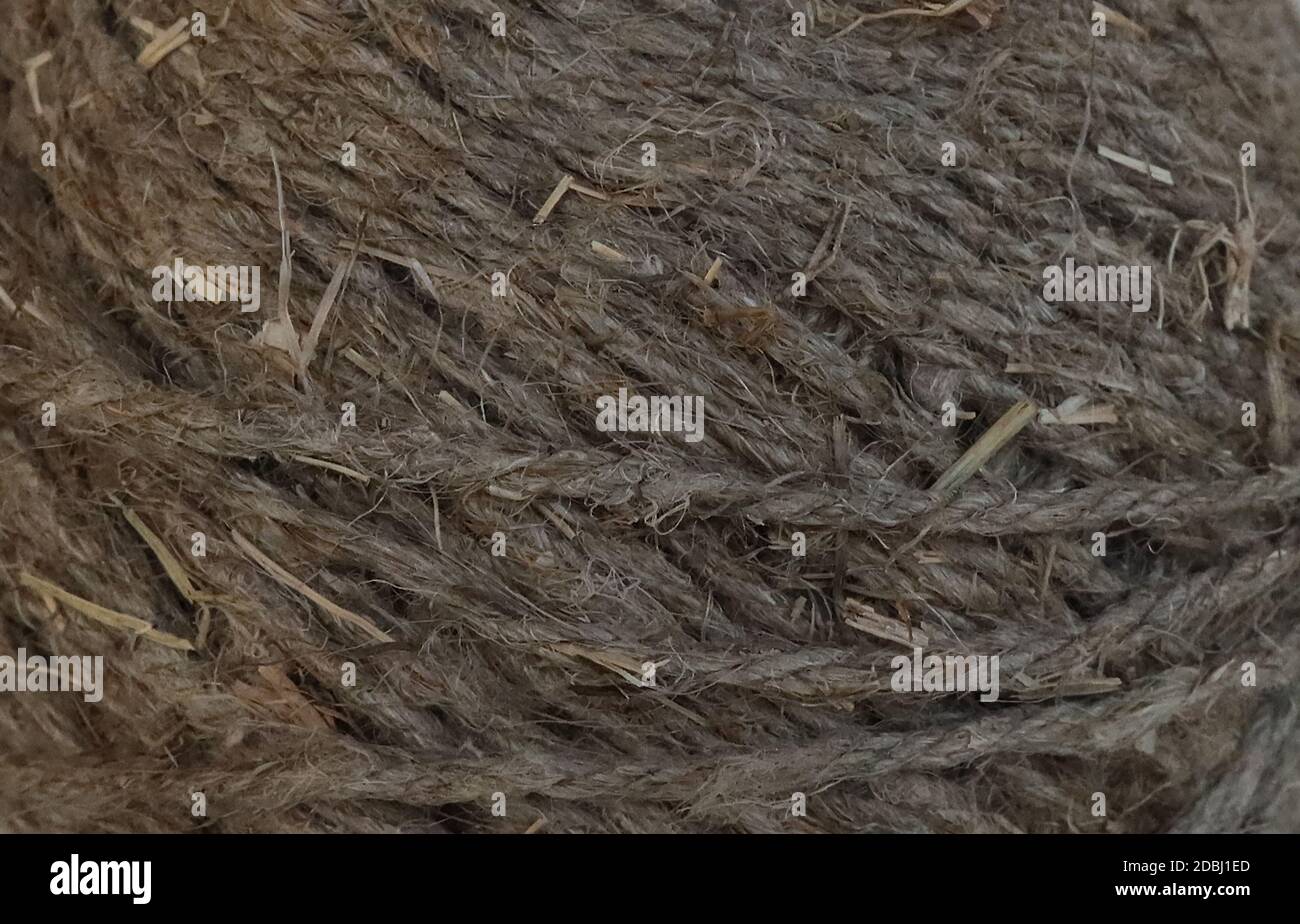 Rope woven from a flax plant Stock Photo - Alamy