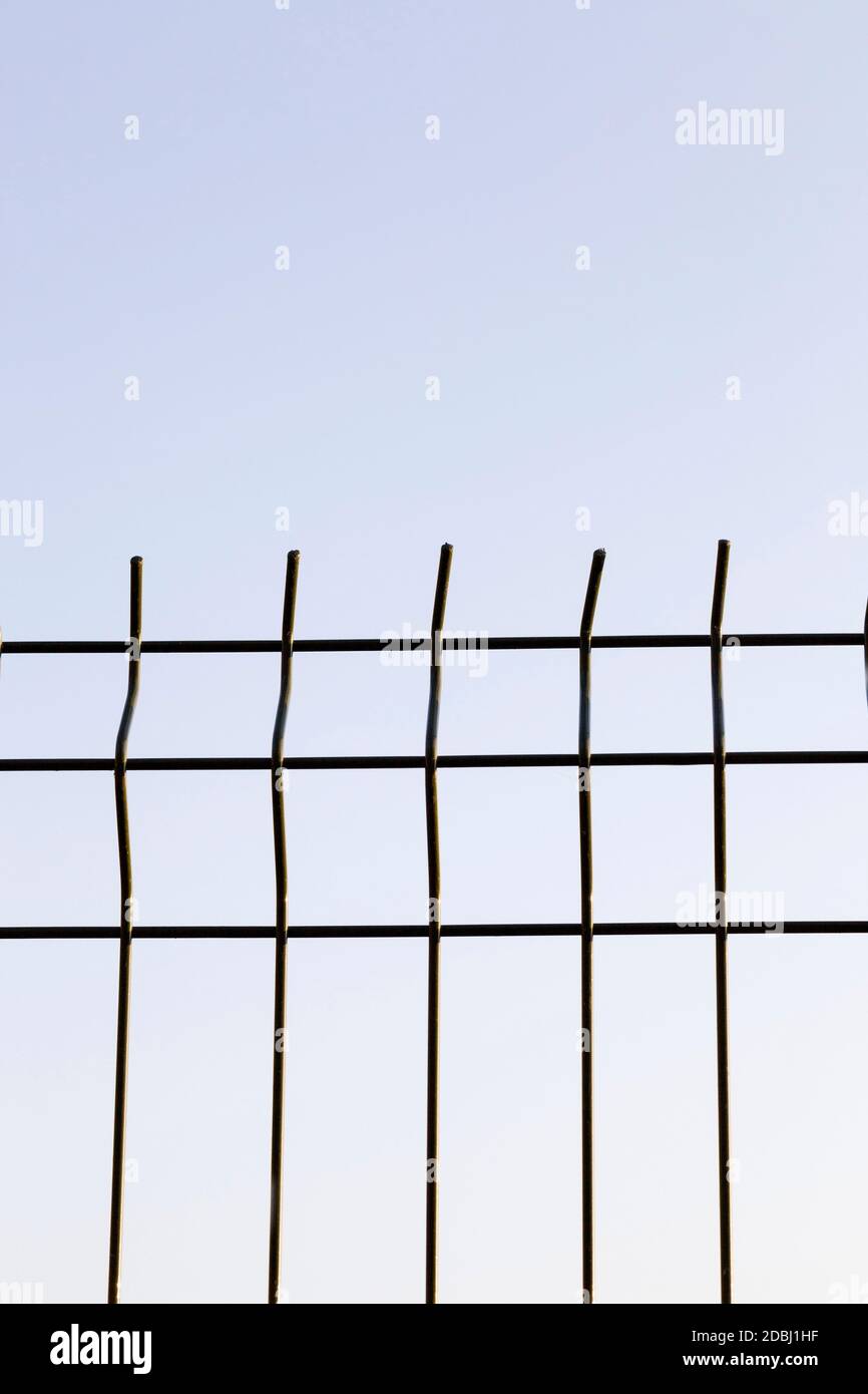thin metal lattice decorative fence private area, but helps to protect ...