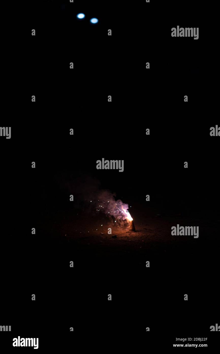 fire of cracker explosion on black background Stock Photo Alamy
