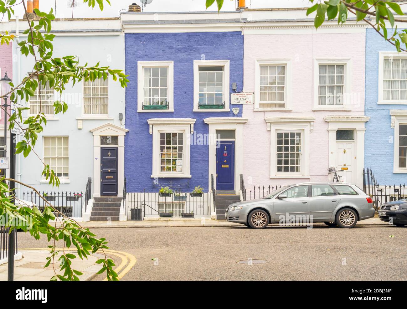 Colourful buildings in Notting Hill, London, England, United Kingdom, Europe Stock Photo