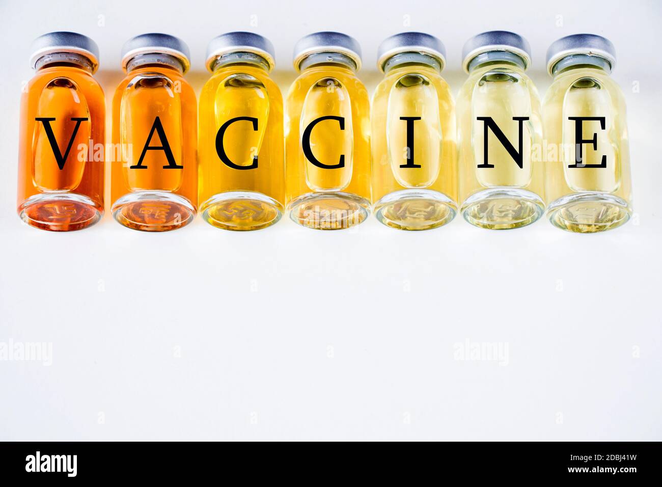 Vaccine Color Code New vaccine in ampules, different color variations of vaccine on the ...