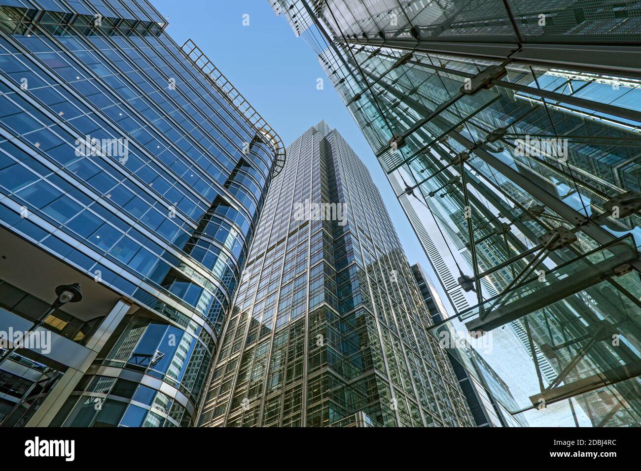 20 Canada Square McGraw Hill building, Citibank Tower and Canada Place Shopping Centre, Docklands, London, England, United Kingdom, Europe Stock Photo
