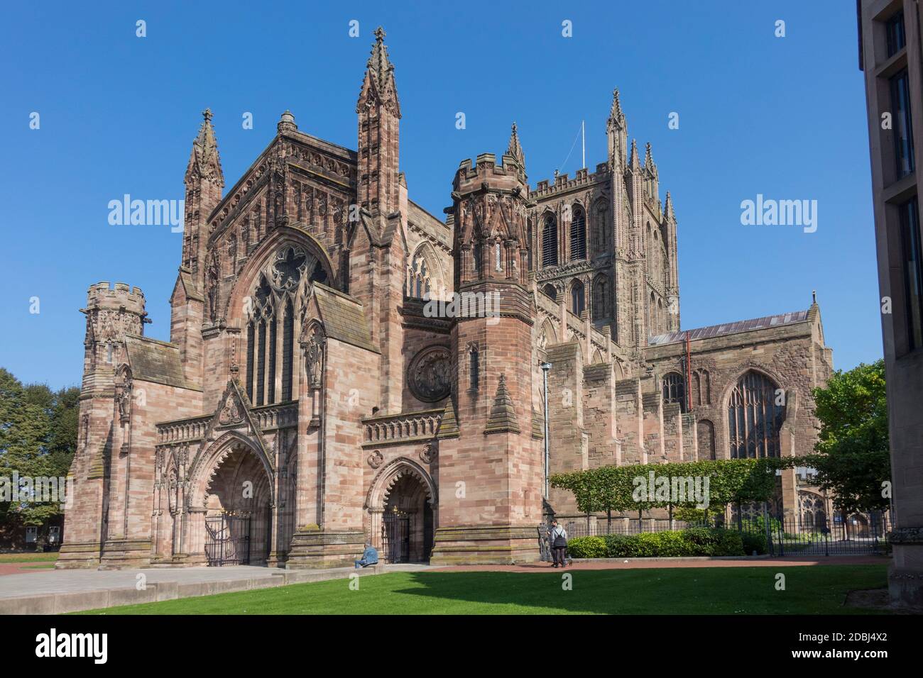 Cathedral, Hereford, Herefordshire, England, United Kingdom, Europe Stock Photo
