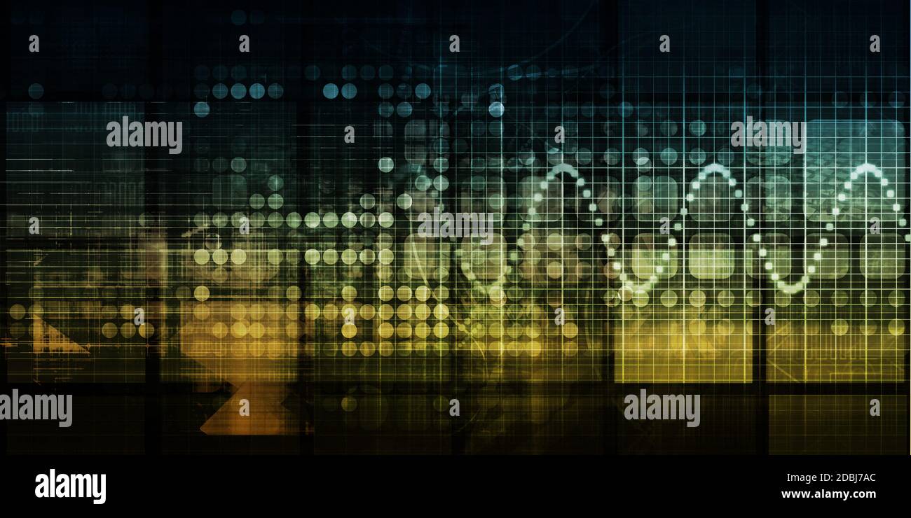 Technology Network as a Futuristic Abstract Background Concept Stock ...