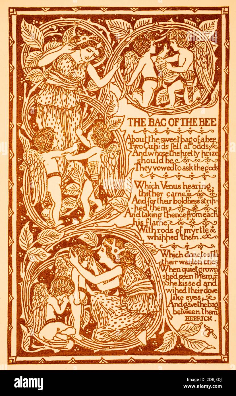 The Bag Of The Bee Chromo Lithograph Of Kate Light Illustrated 11 Poem By Robert Herrick From 16 The Studio An Illustrated Magazine Of Fine And Stock Photo Alamy