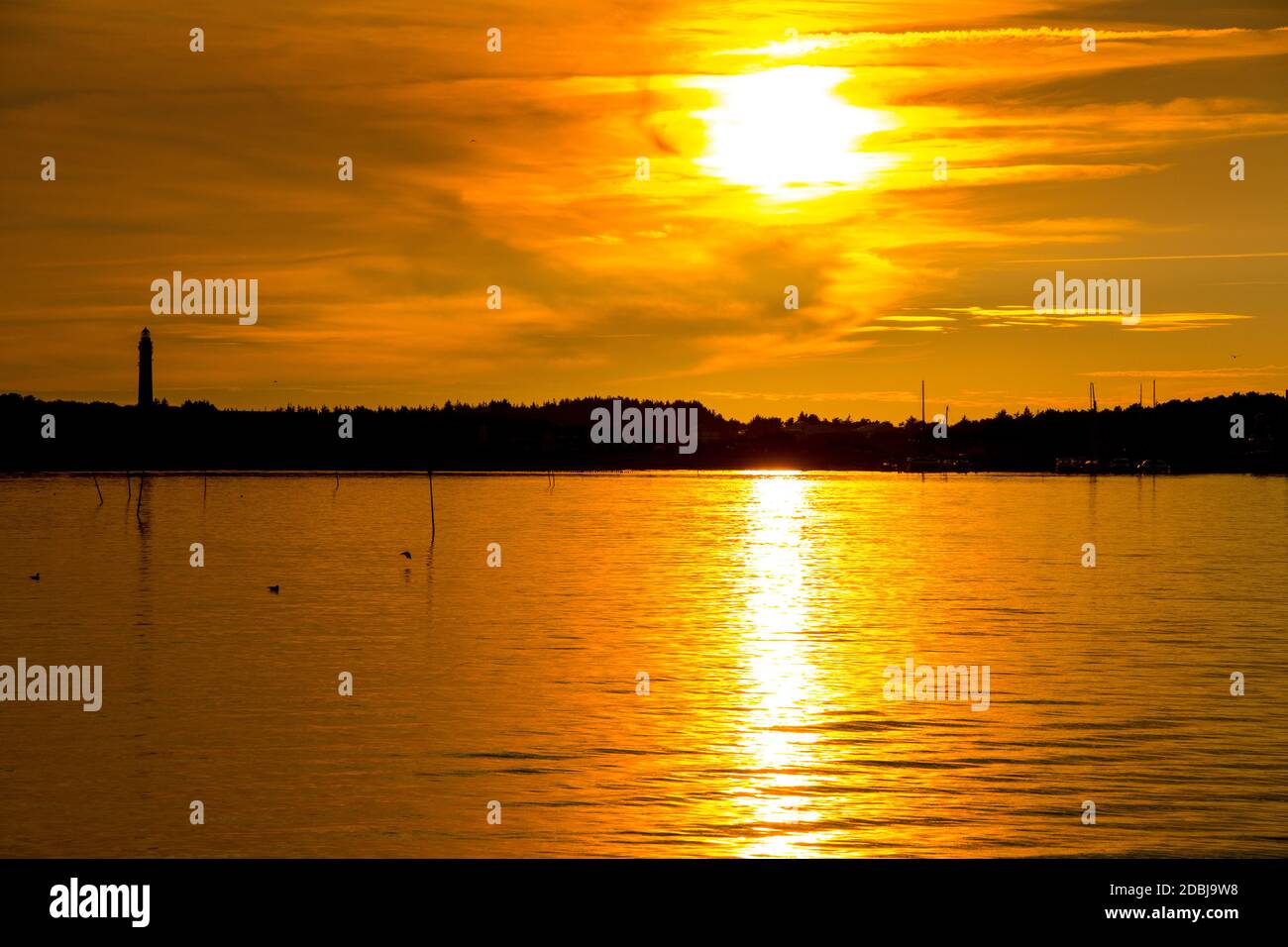 Sunset on Amrum Stock Photo - Alamy