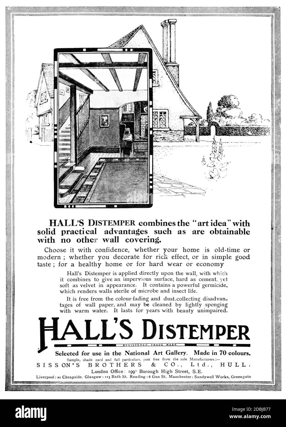 Sissons brothers halls distemper hires stock photography and images