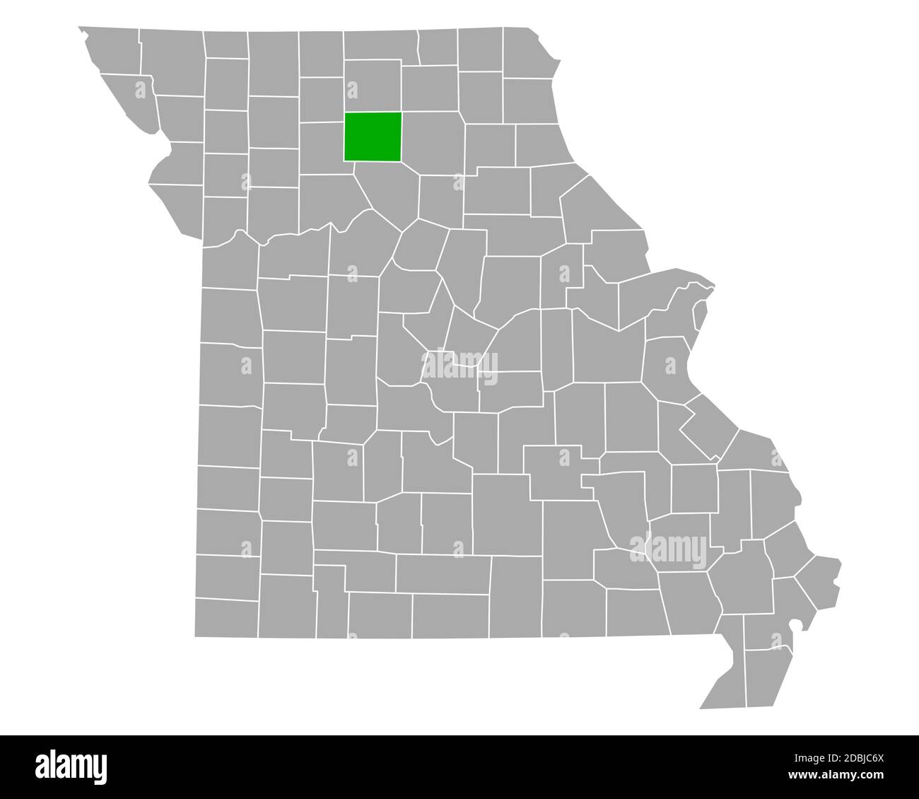 Map of Linn in Missouri Stock Photo Alamy