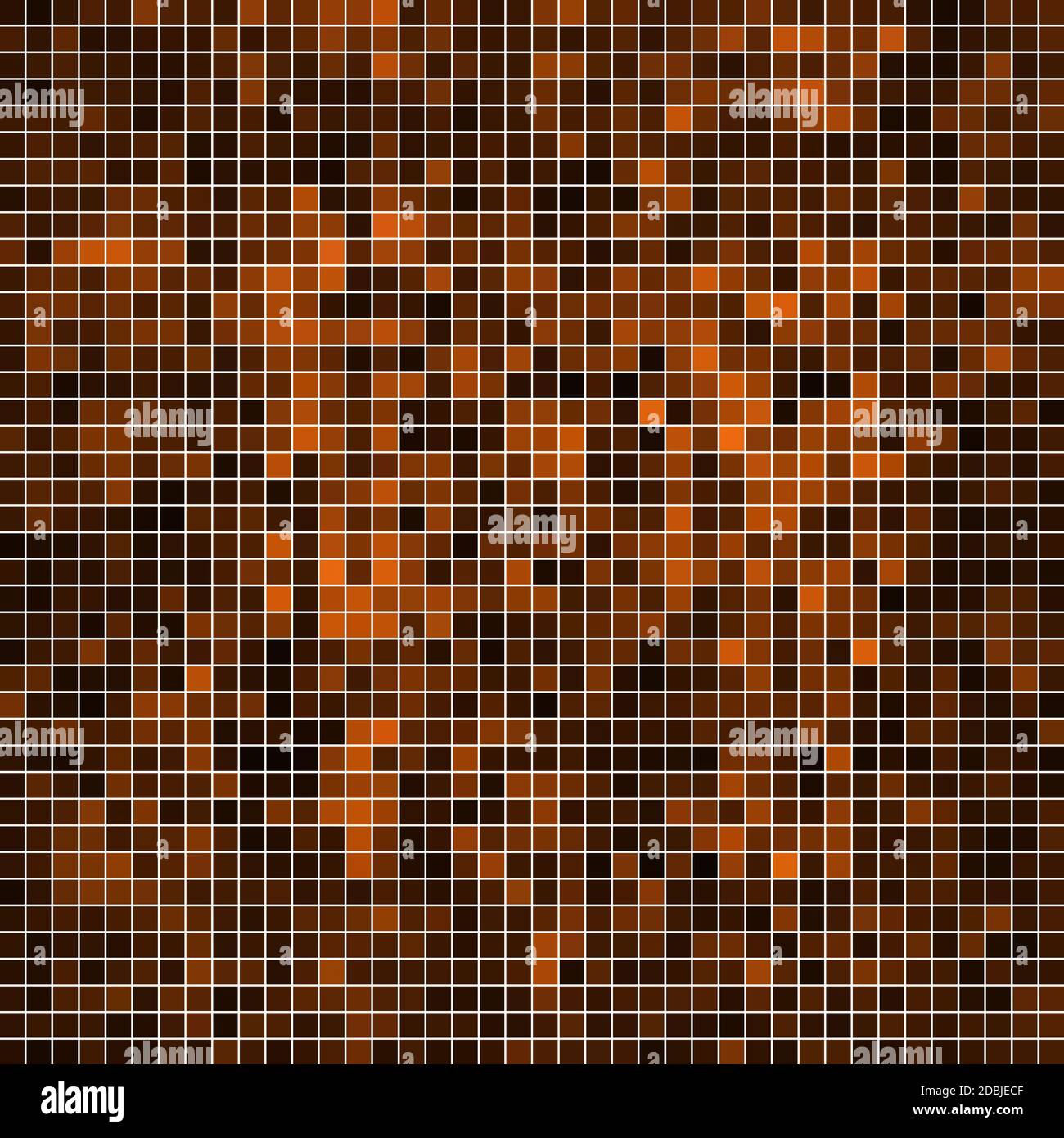 abstract square pixel mosaic background - orange Stock Photo - Alamy