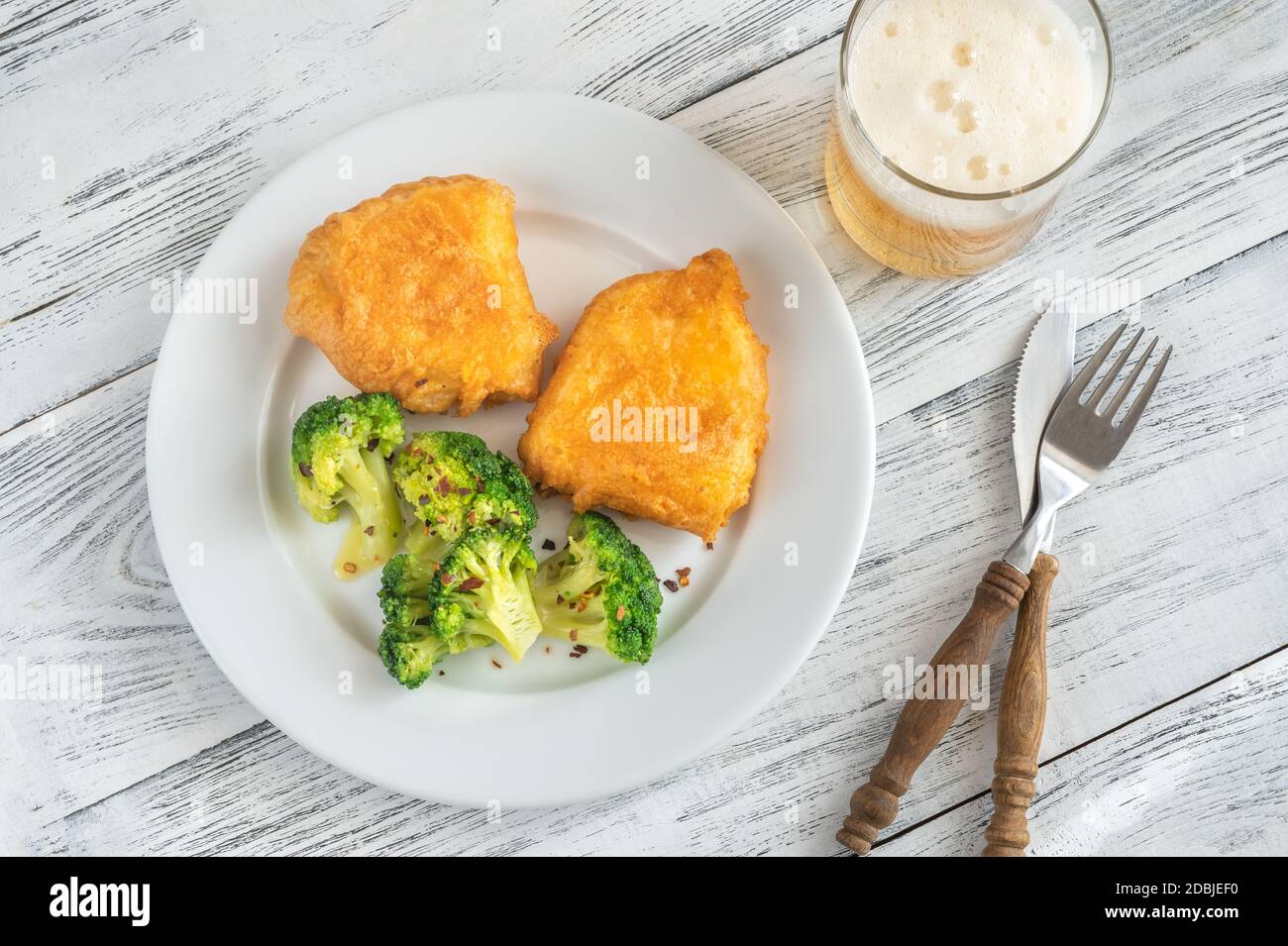 Beer battered haddock hires stock photography and images Alamy