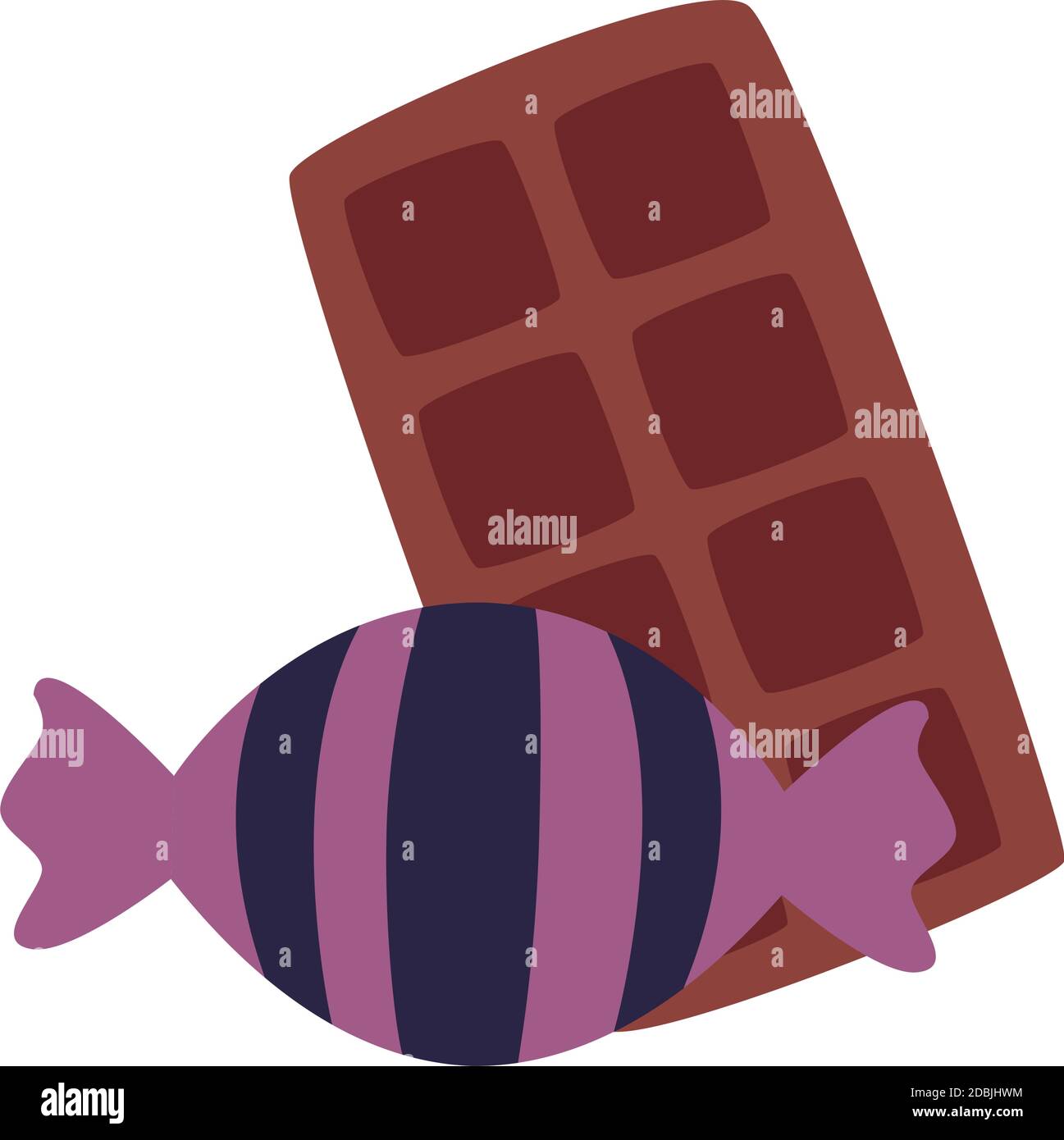 halloween sweet candies isolated icons vector illustration design Stock ...