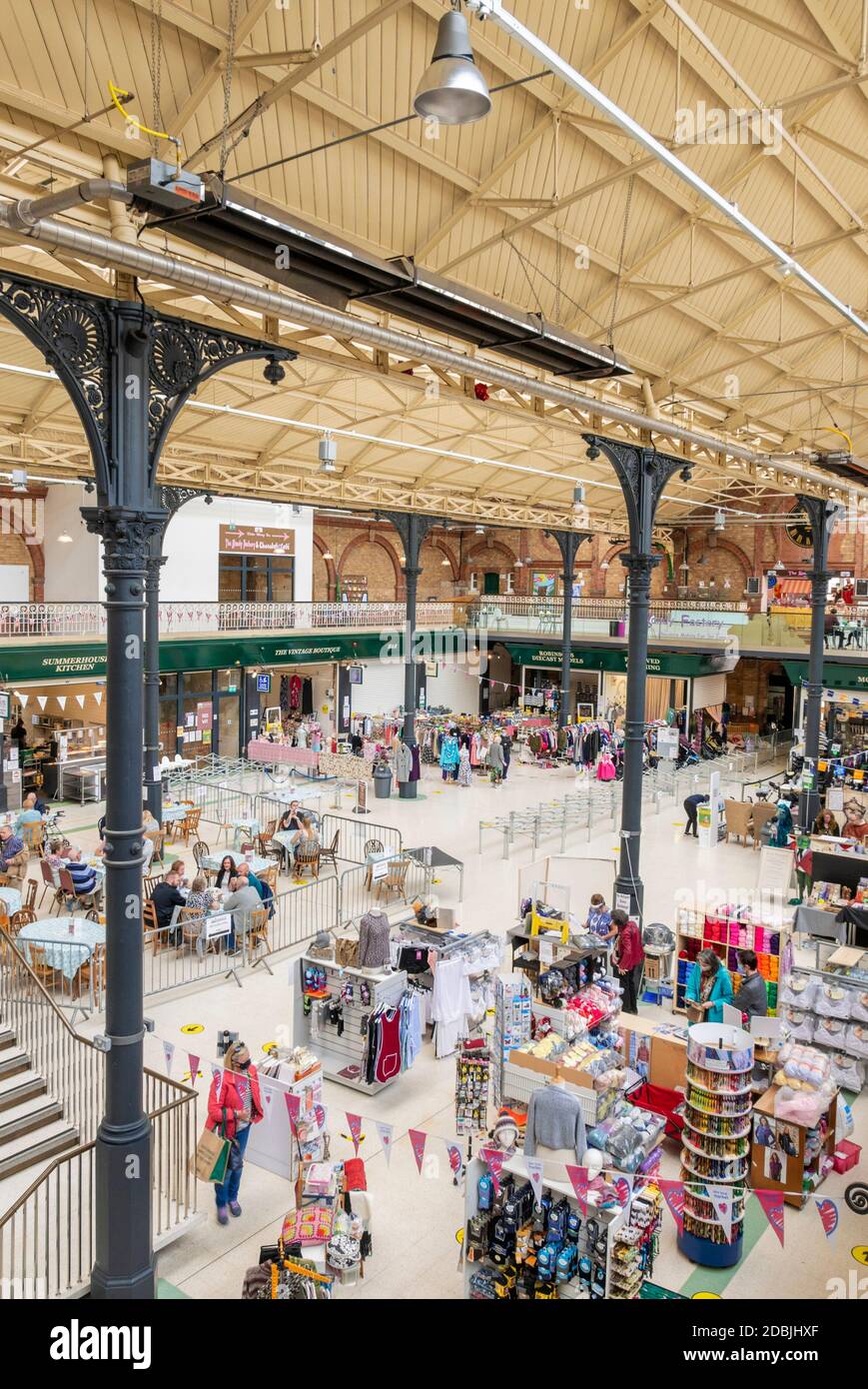 Burton market hall market place hi res stock photography and