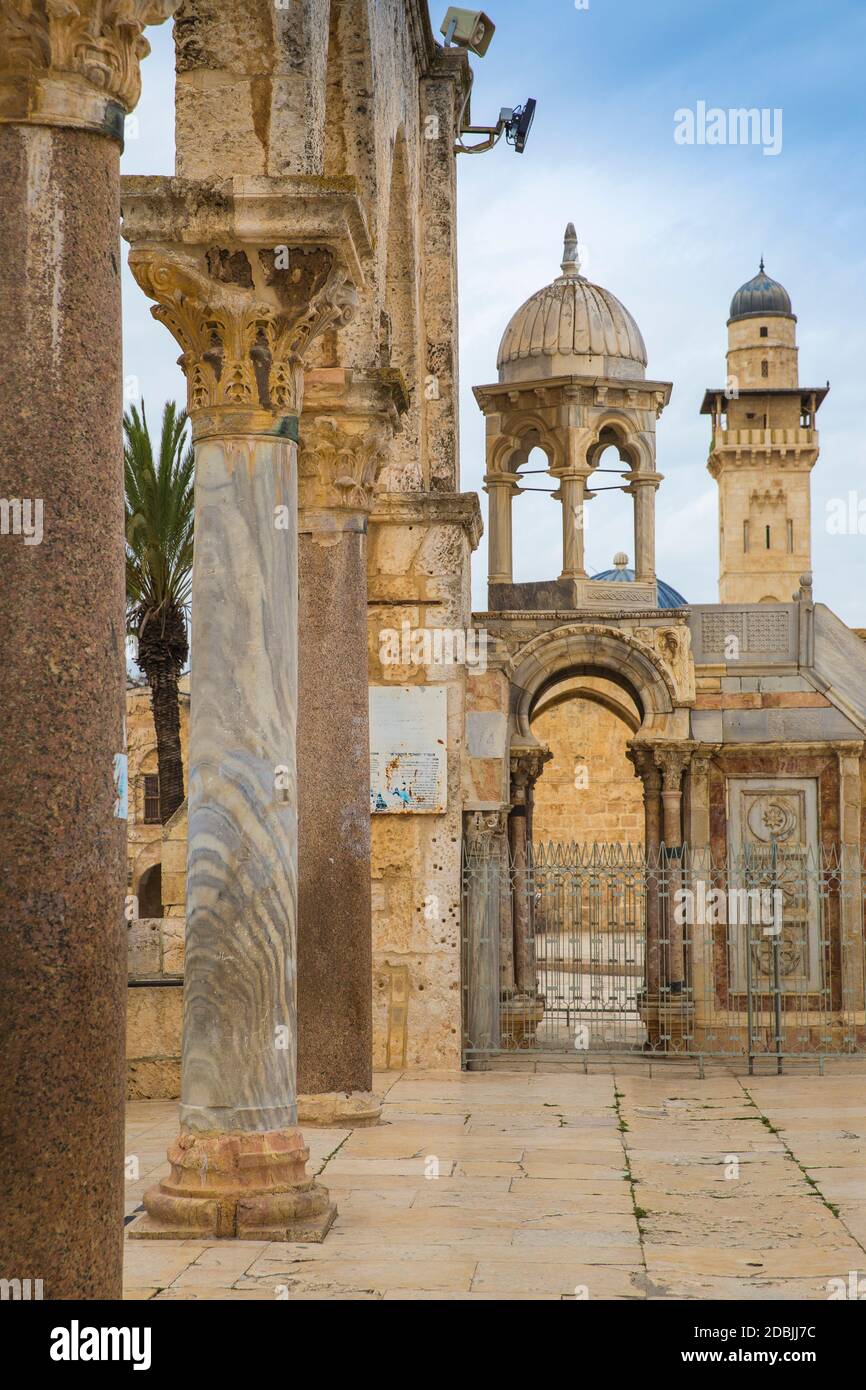 Israel, Jerusalem, Religious building at Temple Mount Stock Photo