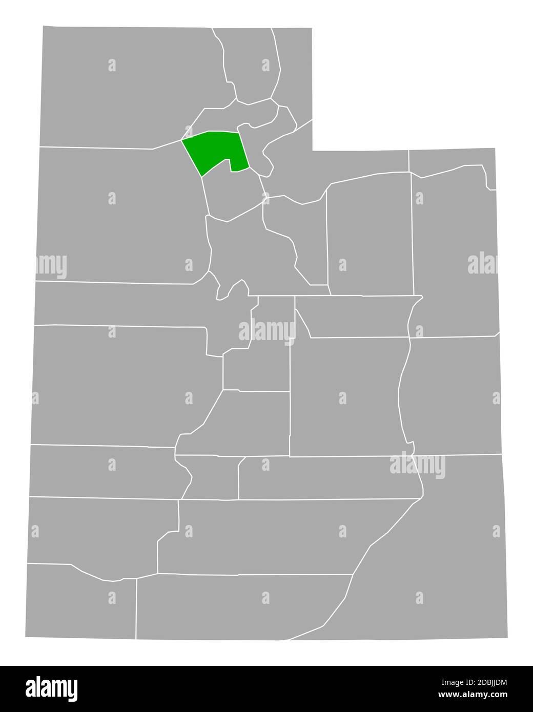 Map of Davis in Utah Stock Photo Alamy