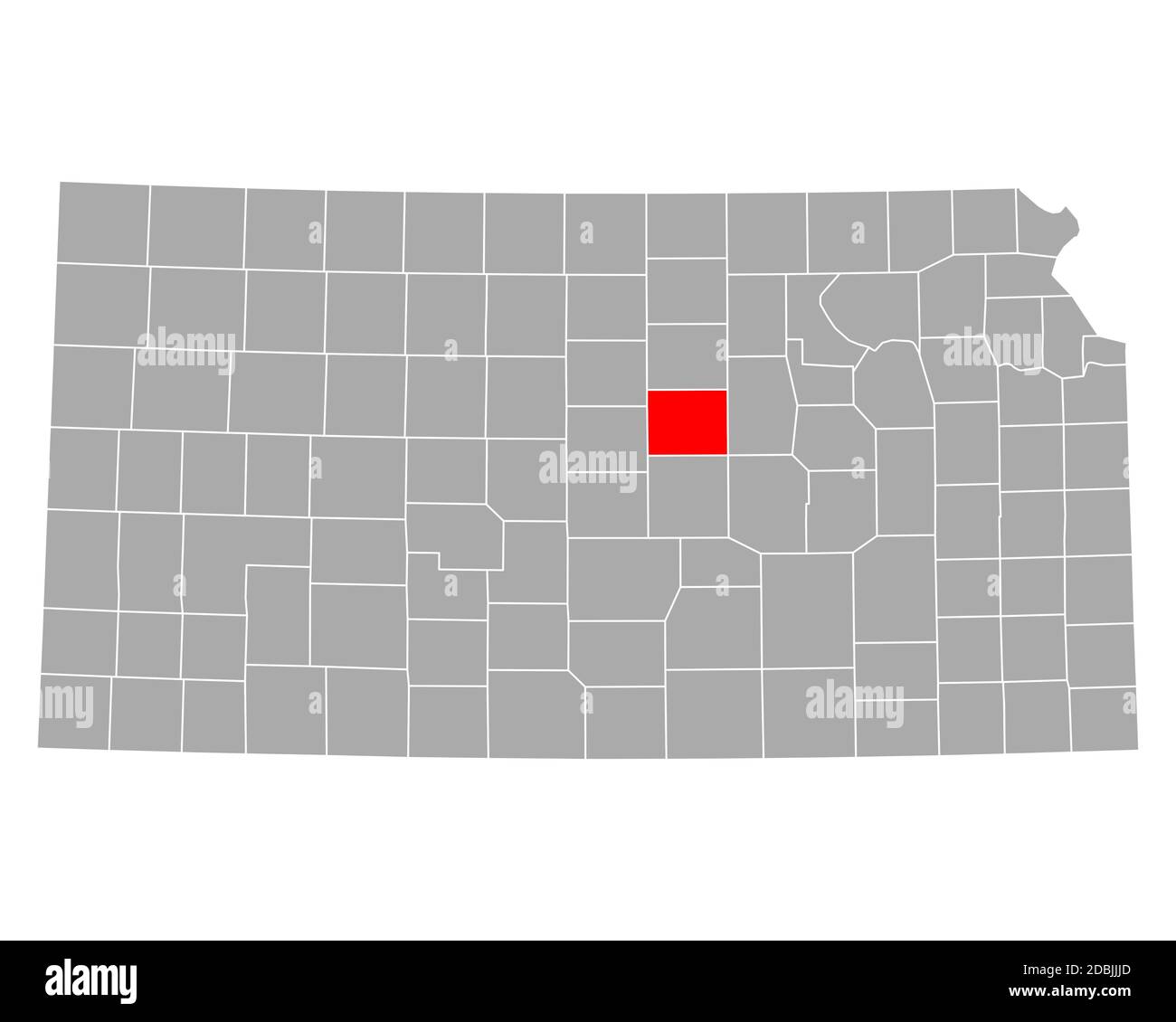 Map of Saline in Kansas Stock Photo - Alamy