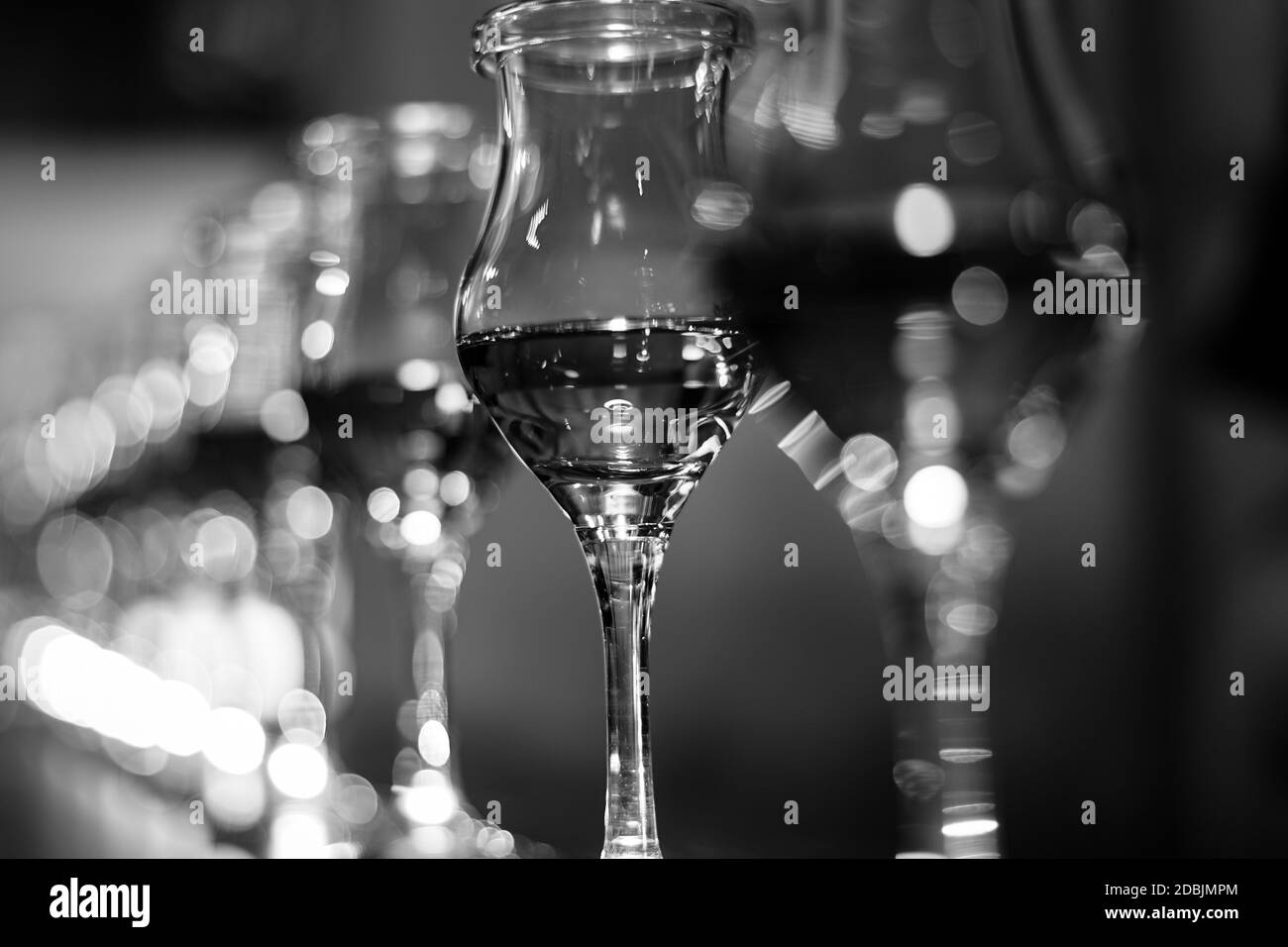 Stylish wine glass image of. Shooting Location: Tokyo metropolitan area Stock Photo