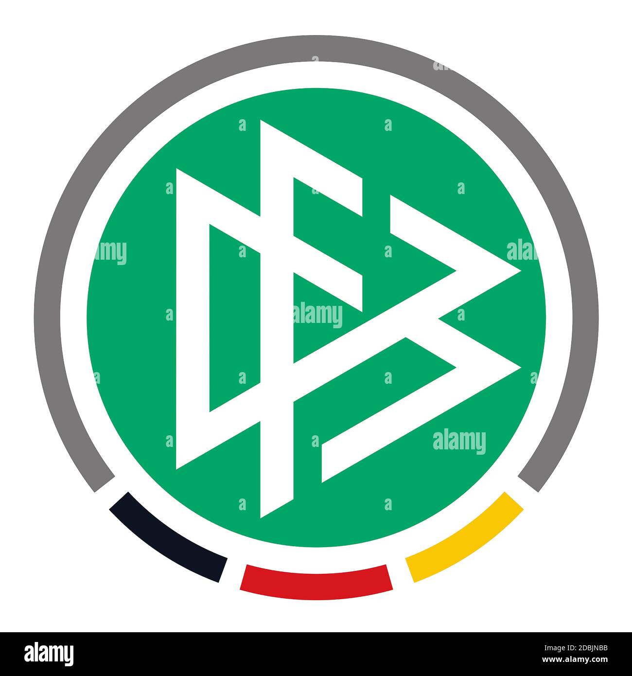 Logo of the German Football Association DFB and the German national team - Germany. Stock Photo