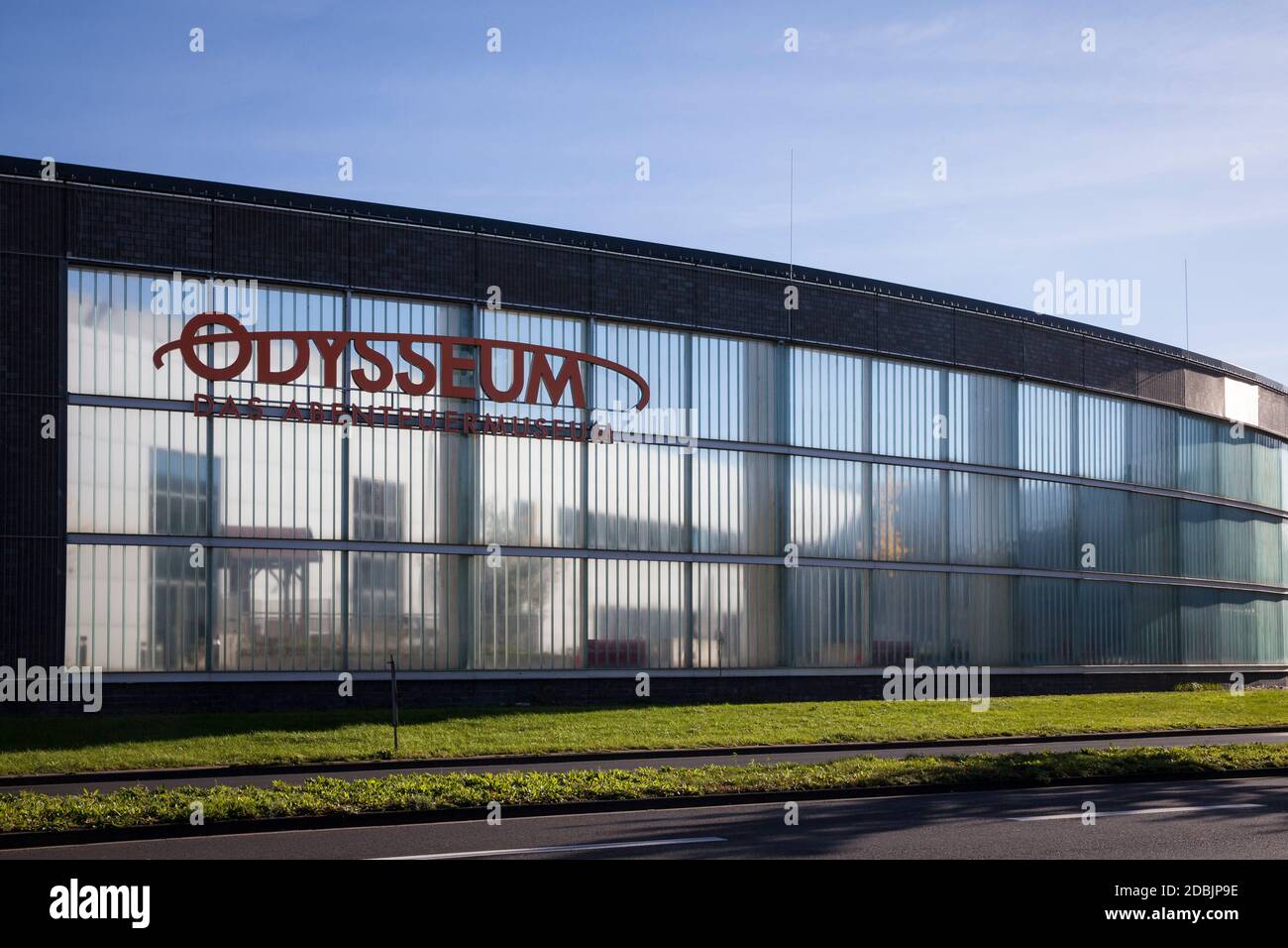 the Odysseum Adventure museum in the district Kalk, Cologne, Germany.  das Odysseum Abenteuermuseum im Stadtteil Kalk, Erlebnishaus des Wissens, Koeln Stock Photo