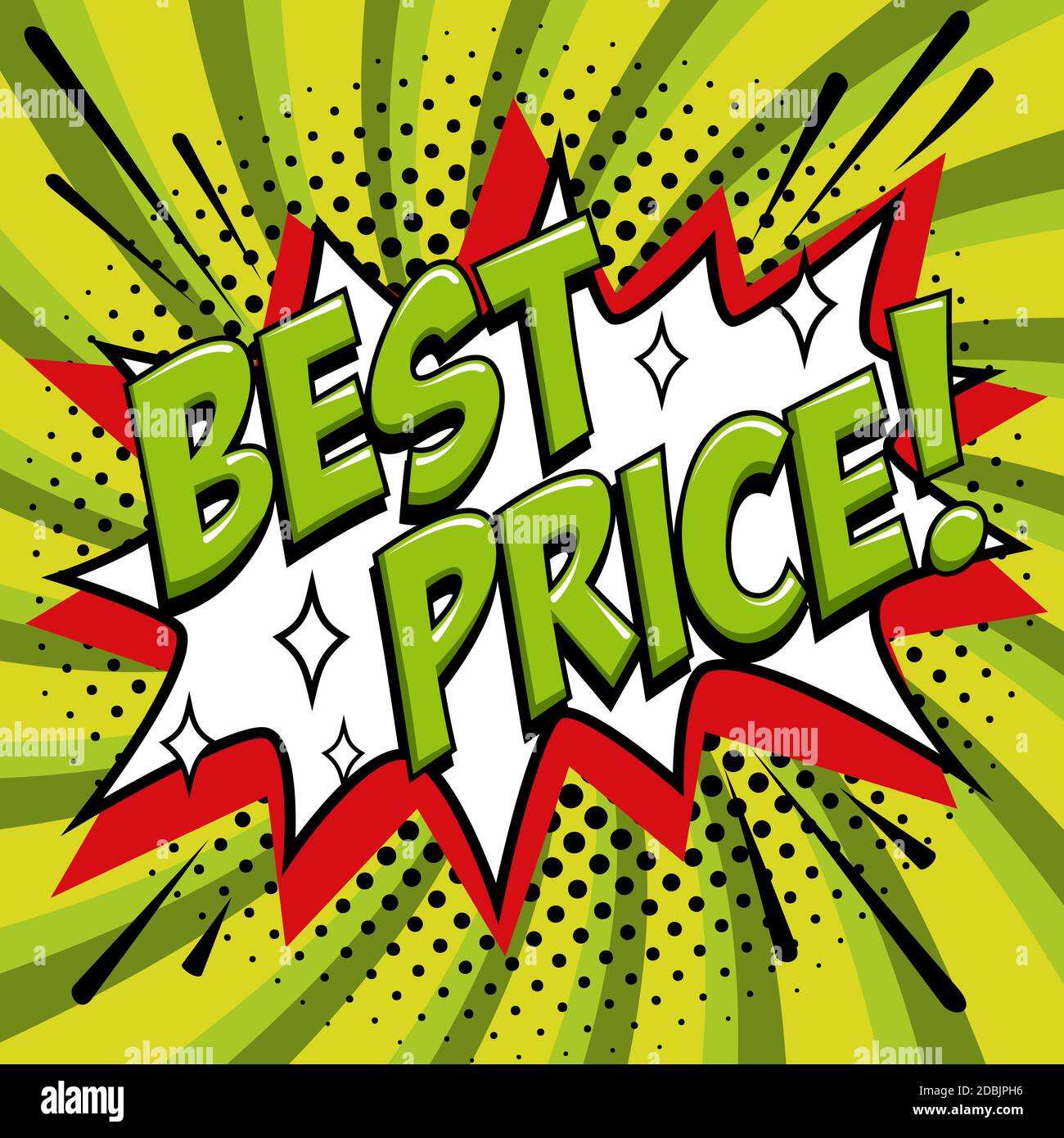 Best price - Comic book style word on a green background. Best price comic  text speech bubble. Banner in pop art comic style. Color summer banner in  Stock Vector Image & Art -