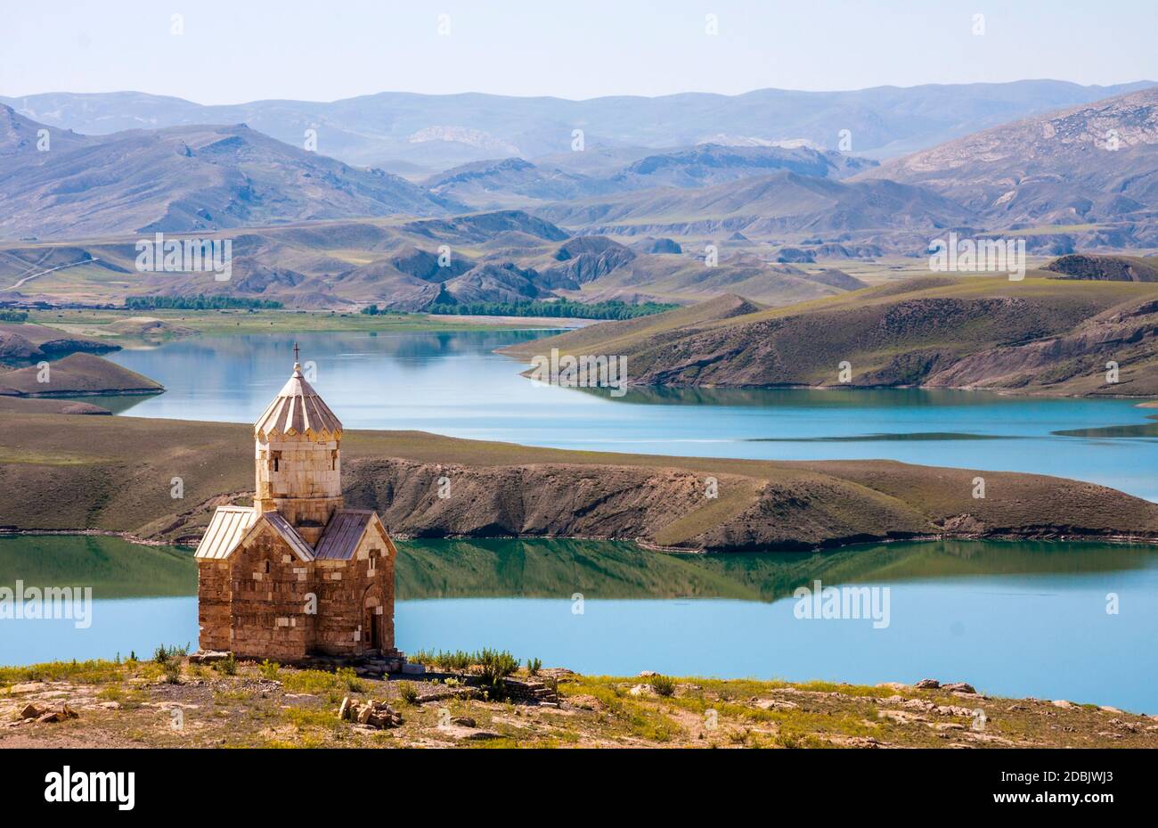 The Chapel of Dzordzor, is part of an Armenian monastery located in Maku County, West Azerbaijan Province, Iran. Stock Photo