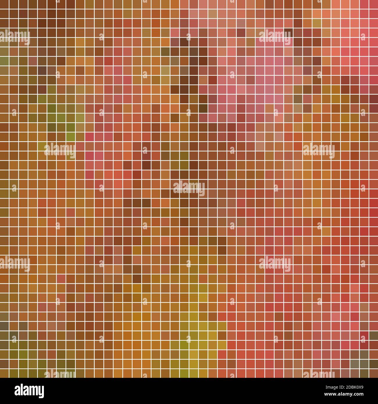abstract square pixel mosaic background - orange Stock Photo - Alamy
