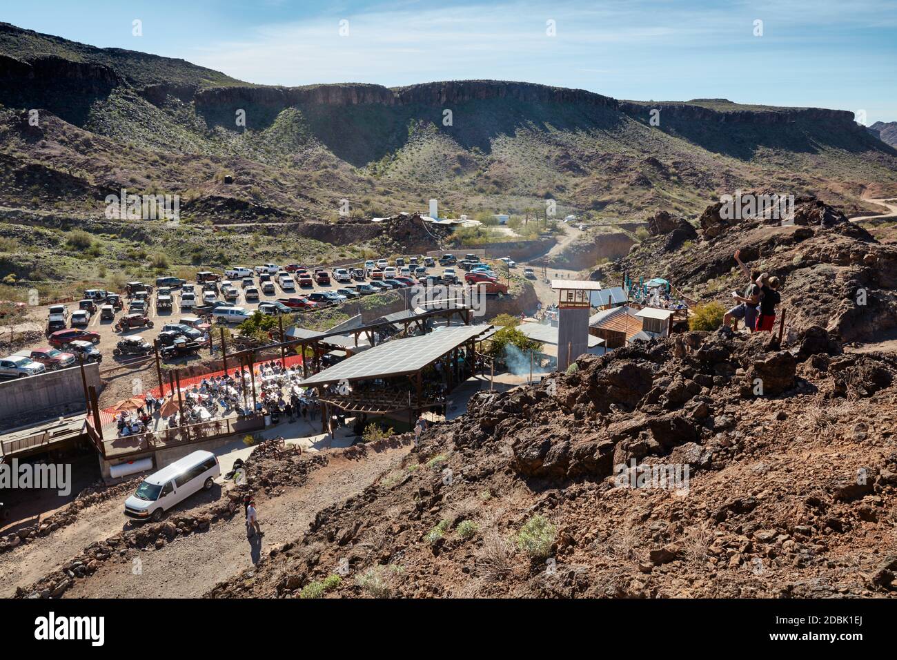 The Nellie E Saloon, also known as the Desert Bar, in Parker, Arizona