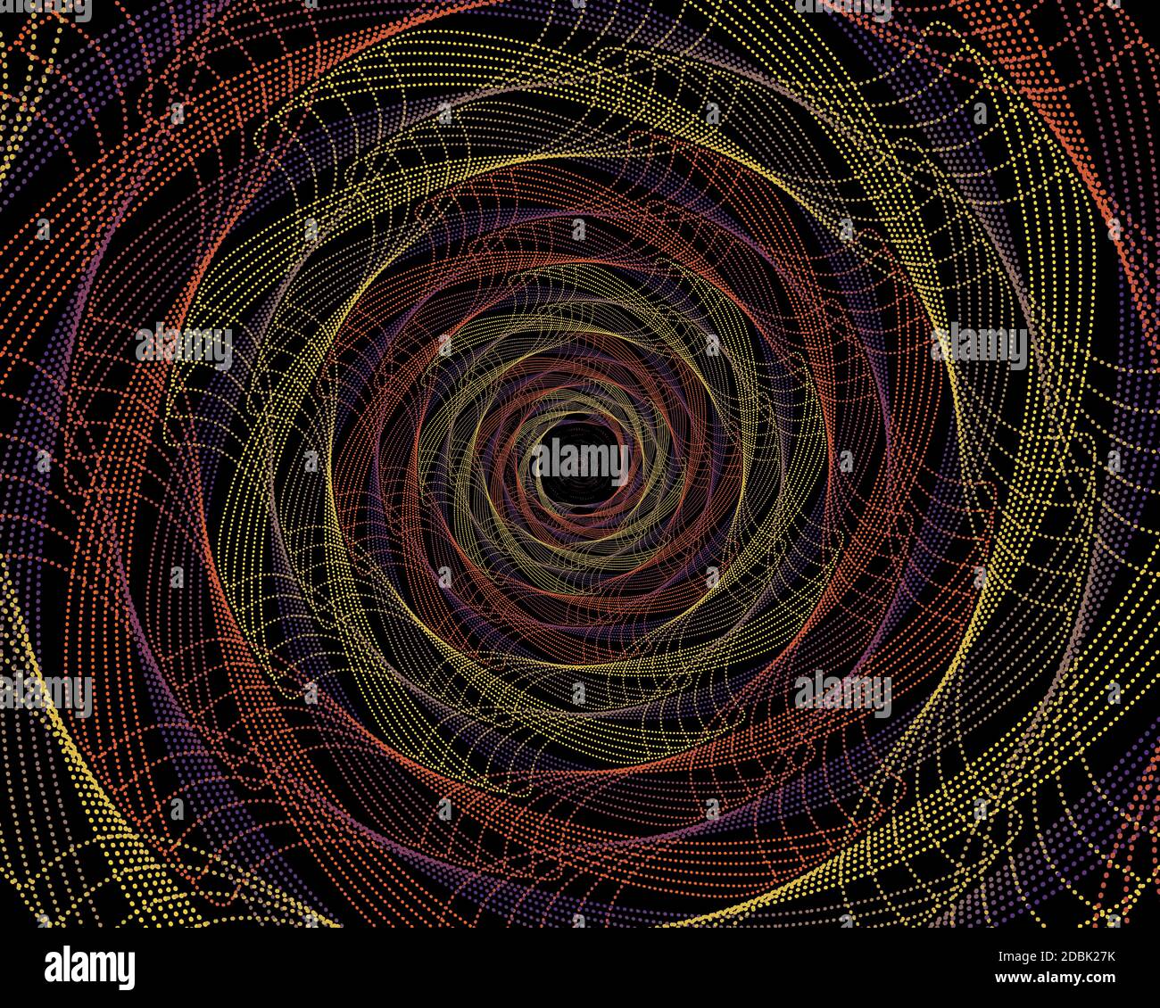 Abstract geometric pattern on a black background, vector geometry ...