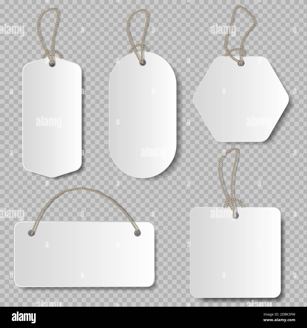 Realistic price tag. Cardboard label, paper sale tags mockup blank