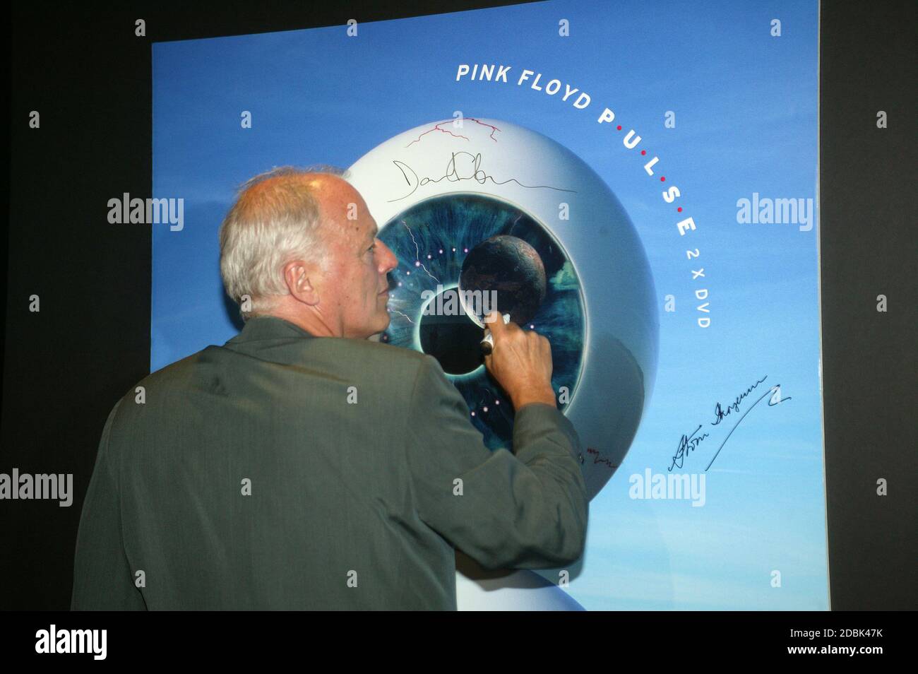 Pink Floyd at the launch of their Pulse DVD at Warner West End London 3rd July 2006 David Gilmour Stock Photo