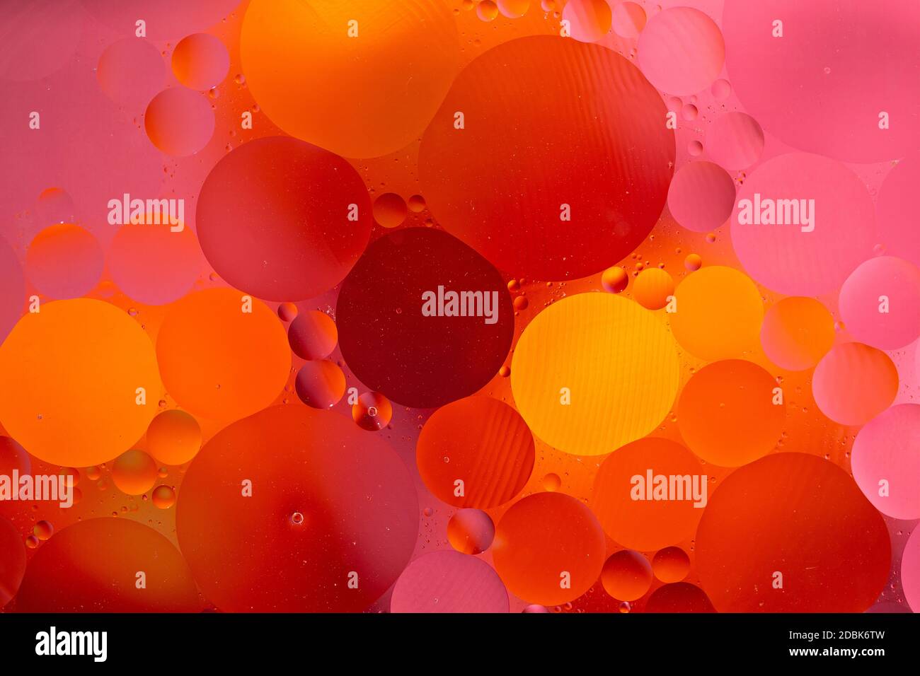 An Abstract background as a result of a mixture of water and oil Stock Photo