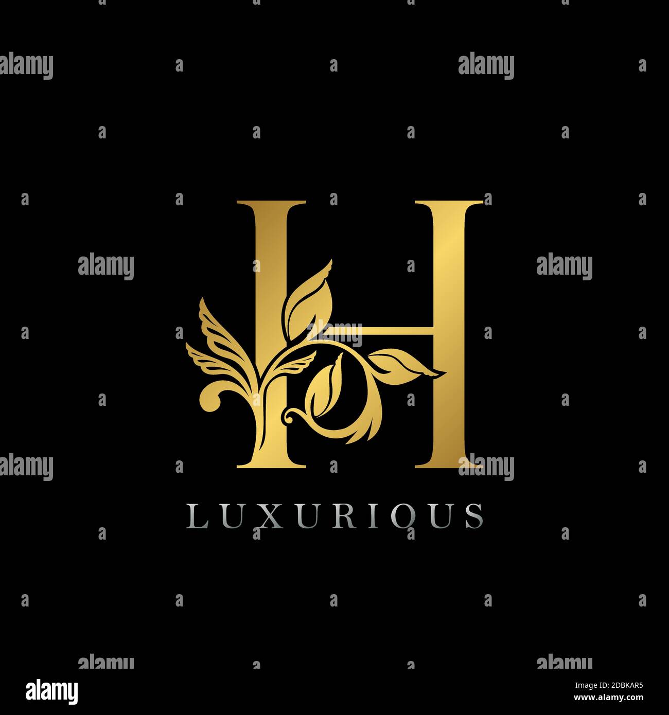 Golden Letter H High Resolution Stock Photography and Images - Alamy