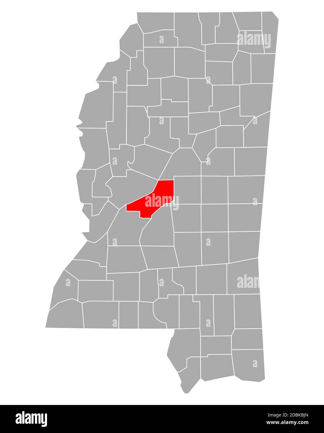 Map of Madison in Mississippi Stock Photo Alamy