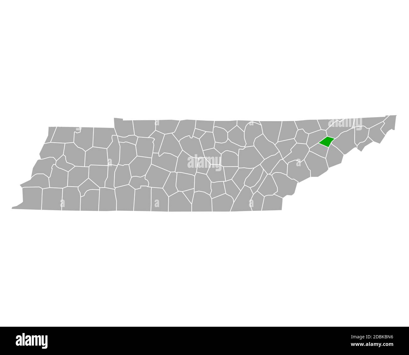 Map of Hamblen in Tennessee Stock Photo Alamy