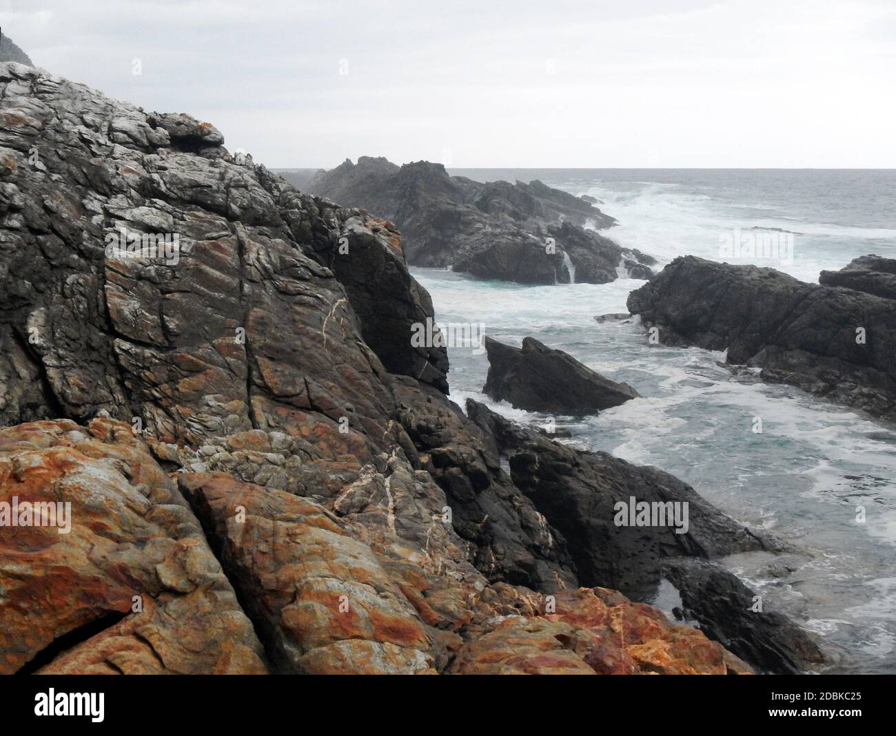 Otter Trail, hike along the south east coast of South Africa through the Tsitsikamma National Park Stock Photo
