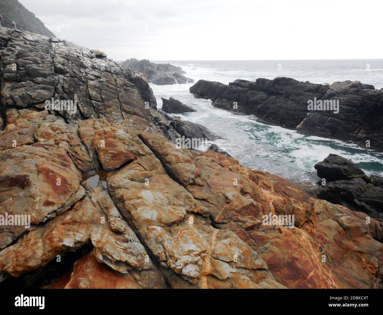 Otter Trail, hike along the south east coast of South Africa through the Tsitsikamma National Park Stock Photo