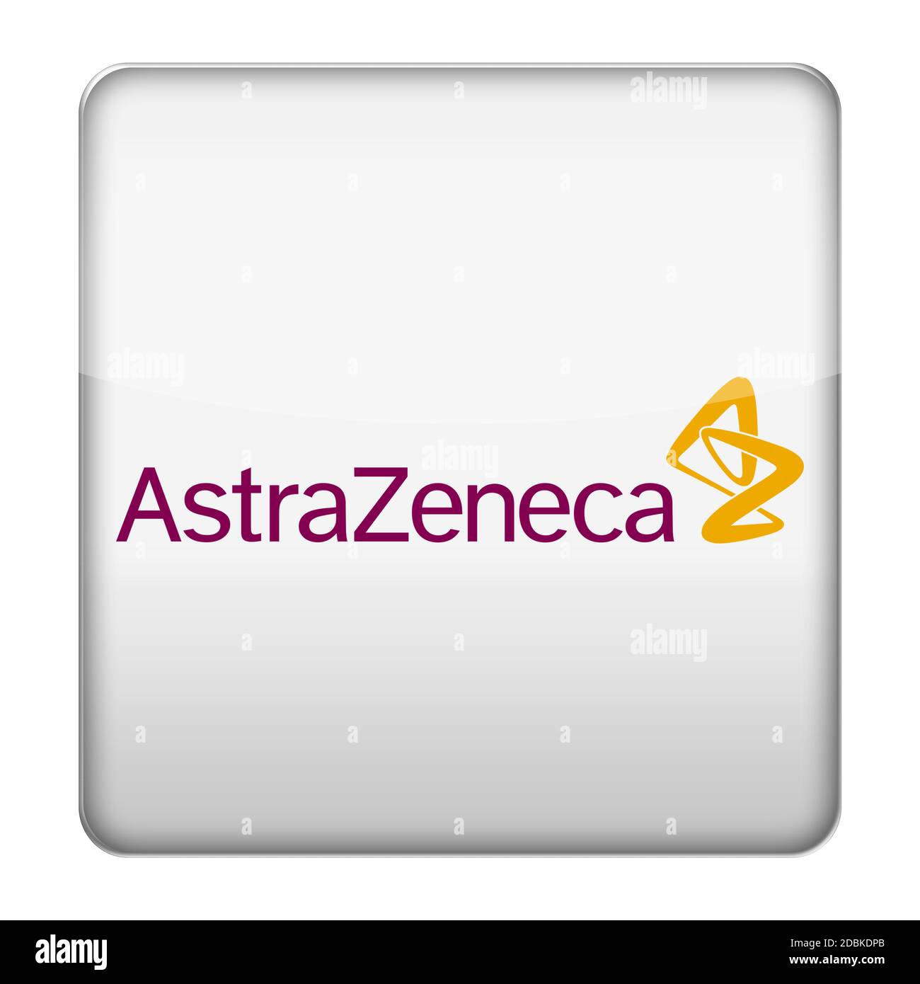 AstraZeneca logo icon Stock Photo