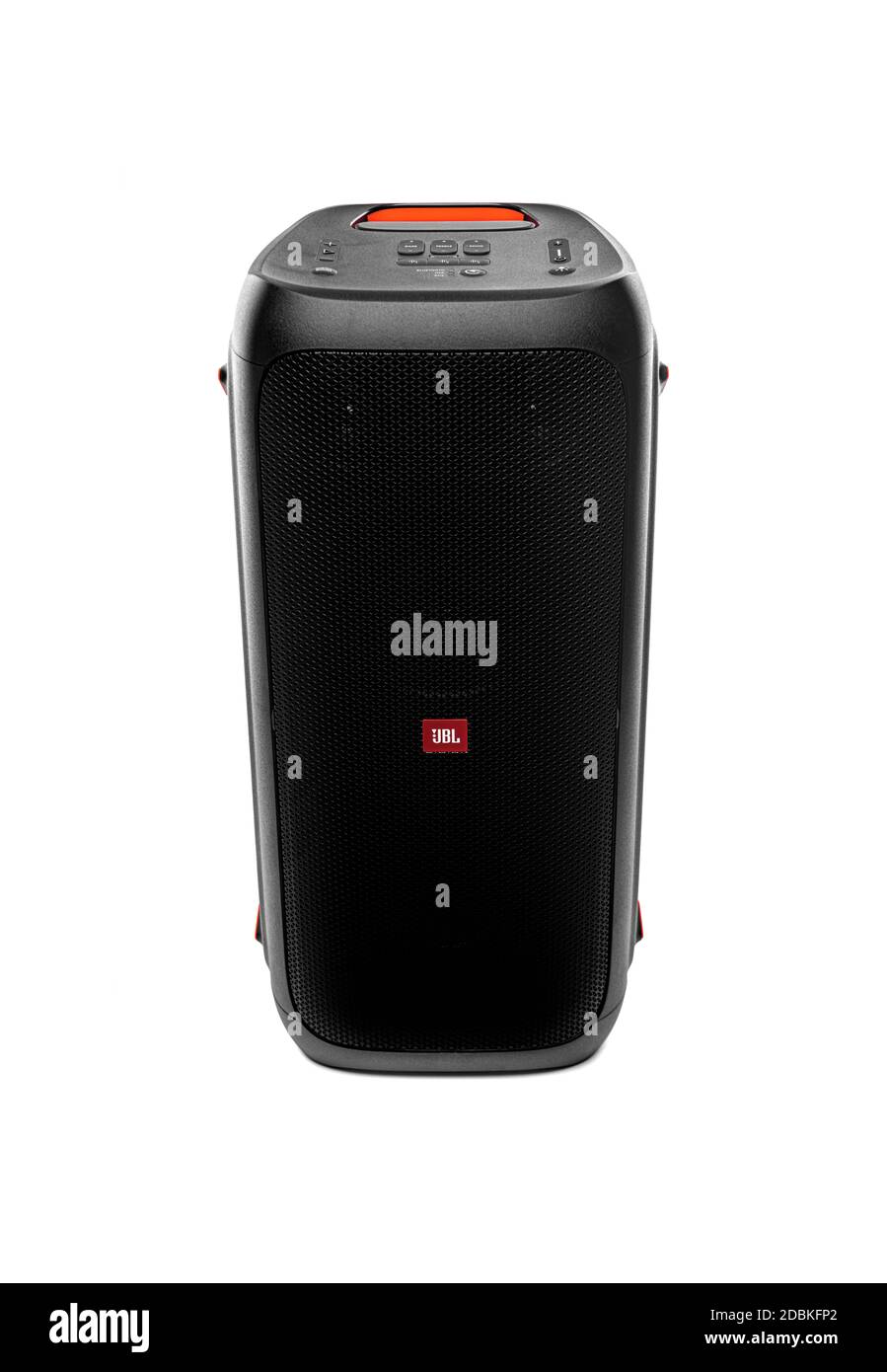 JBL Partybox 310 on a white background. Stock Photo
