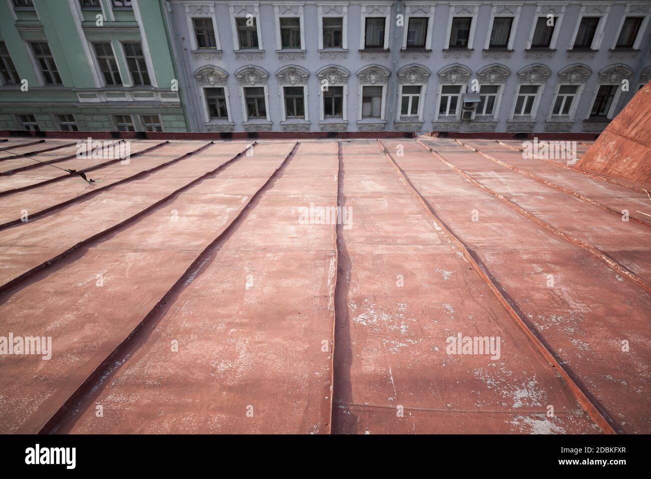 Old rusty roof background. St.Petersburg, Russia Stock Photo - Alamy