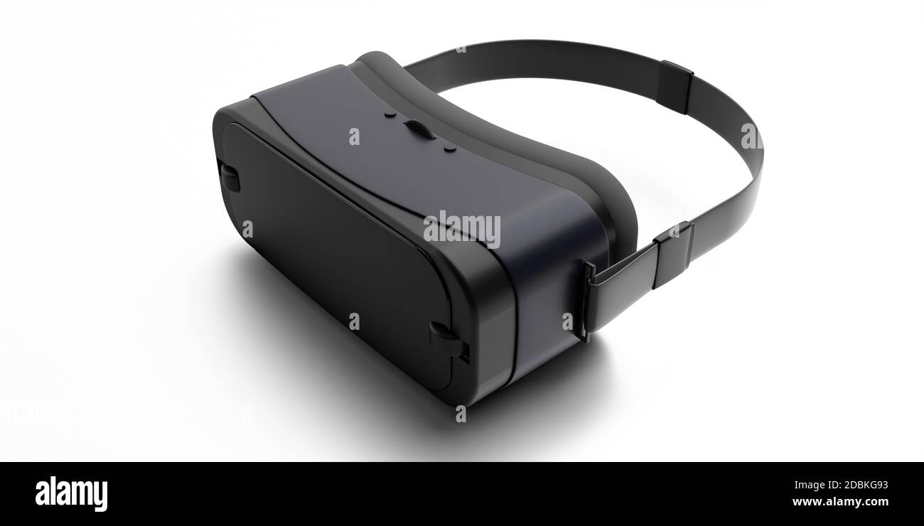 VR glasses, Virtual reality headset isolated on white background ...