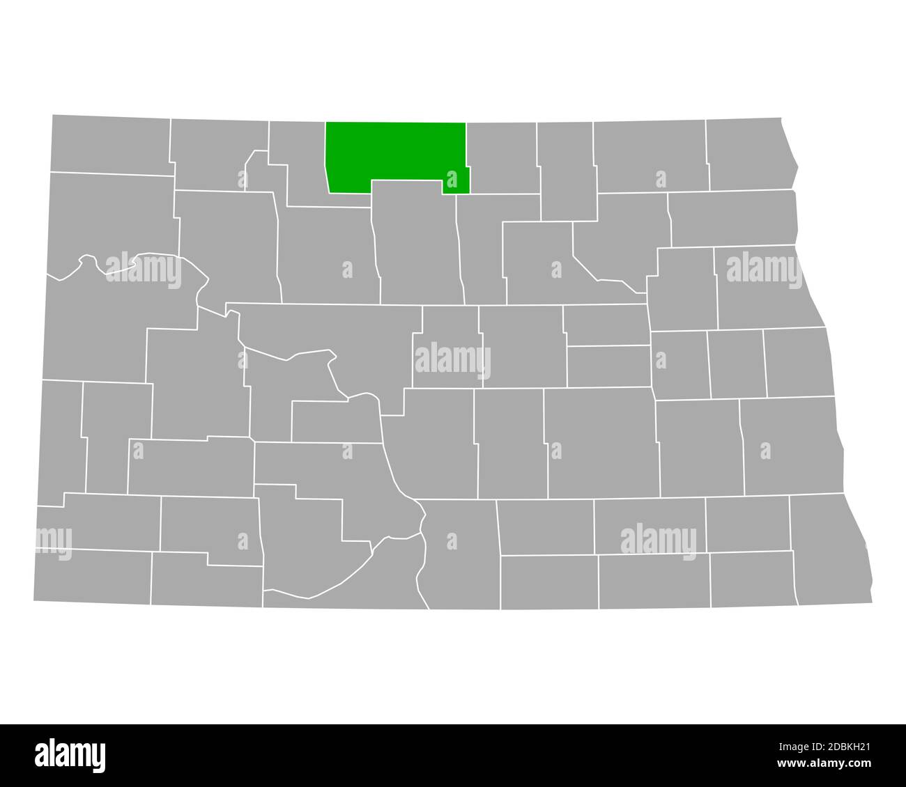 Map of Bottineau in North Dakota Stock Photo Alamy