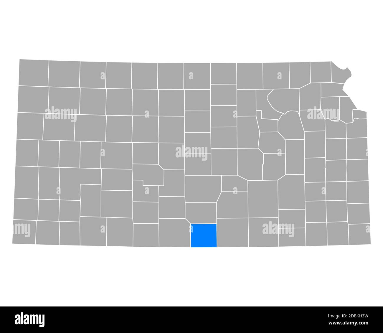 Map of Harper in Kansas Stock Photo Alamy